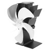 5 Blade Heat Powered Stove Fan Fireplace Fans Self Generating