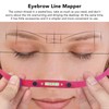 Eyebrow Line Marker Ruler Foldable Arch Microblading Eyebrow Mapping for