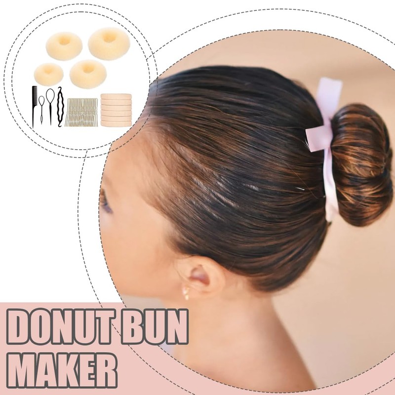 YAYNO 34 Pezzi Set Completo per Chignon 4 Creatore per
