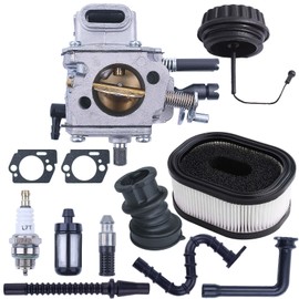Hyceker MS660 Carburetor Air Filter Tune Up Kit for Stihl 066 MS660 MS650 064 MS640 065 MS 660 650 Magnum Chainsaw G660 Intake Boot Gas Cap Maintenance Parts Walbro Carb WJ-67, WJ-76-1, 1122 120 0621