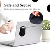2 Pack Black Stick-On Mouse Pouch, Mouse Holder for Laptop