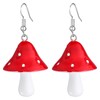 Holibanna Pendant Dangle Earrings Sweet Fresh Mushroom Drop Earrings Colourful Mushroom Charm Earrings Ear Pendant Women Jewellery for Women Girls, Plastic, Plastic