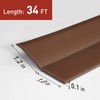 FOSLUOC Garage Door Seal Top and Side Seal Strip 34FT