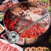 Kichvoe Stainless Steel Slotted Cooking Spoon - 2-in-1 Oil Strainer