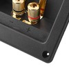 4 Copper Binding Post Terminal Cable Connector Speaker Terminal Box