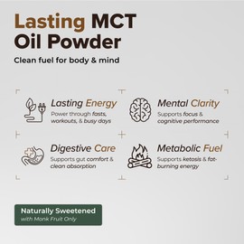 MCT Oil Powder Coffee Creamer - Stevia Free (Regular, Chocolate Mocha)