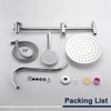 UCLIMAA 10 Inch Rain Shower Head with Handheld System, 24"