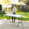 6' White Folding Table