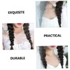 Vaguelly Long Braided Ponytail Extension with Hair Tie Synthetic Hairpiece