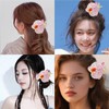 Pink Orchid Hair Clip for Women Girls Hawaiian Flower Clip