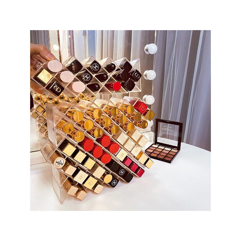 아크릴 립스틱 정리함 화장품 정리대 16구 Acrylic Lipstick Organizer Cosmetic