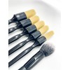 Car Detailing Brush Set, 6 Pack Natural Boars Hair Detailing