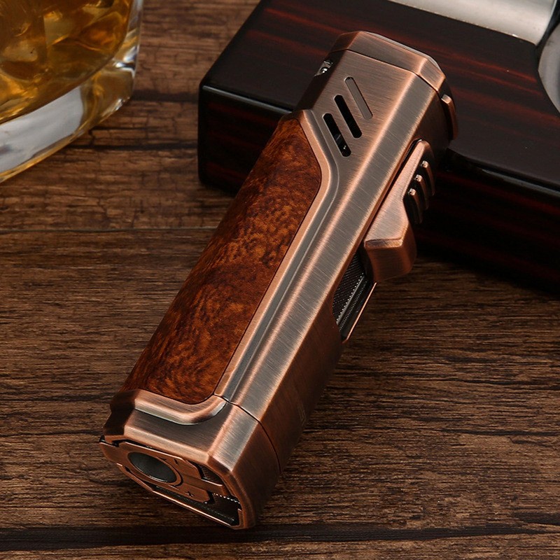 OLDENDO Torch Lighter Triple Jet Flame Cigar Lighter with Gas