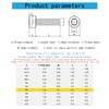 M5-0.8 x 115mm Socket Head Cap Screws Metric, Hex Socket