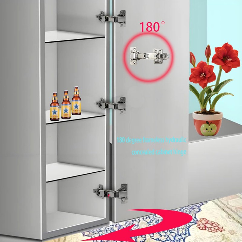 Fully Covered Cabinet Hinge - (4-Piece Set) 180 °/175 Large