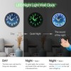 JoFomp Glow in The Dark Wall Clocks Battery Operated, 12