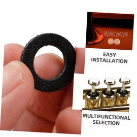 Kisangel Trumpet Cornet Piston Spring Repair Set Black and White Felt Valve Springs Cork Pads 10-Piece Replacement Accessories for Brass Instruments