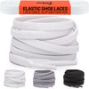 Miscly Flat Elastic Shoelaces [1 Pair] Flat Stretch Shoe Laces