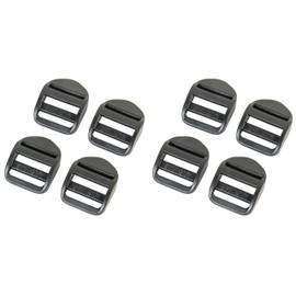 AceCamp® Duraflex Ladder Buckle [8 x 25 mm - Black] - Strap Attachment Case Closure - Backpack Closure - Easy to Install - Robust Buckle