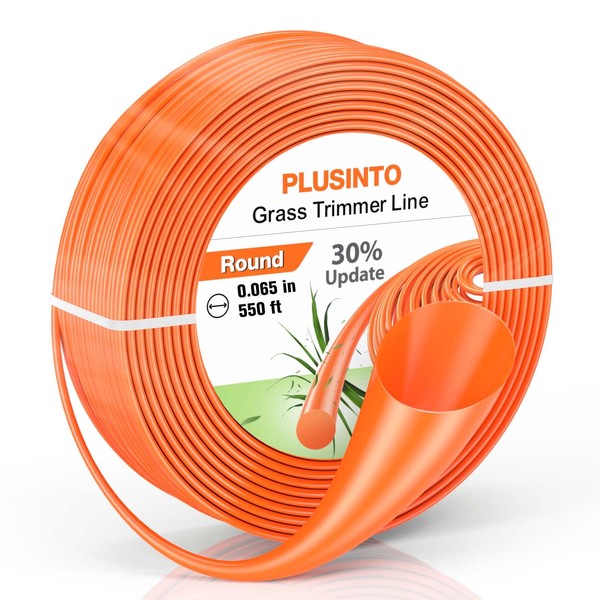 PLUSINTO String Trimmer Line .065", 550 Feet Weed Eater String,