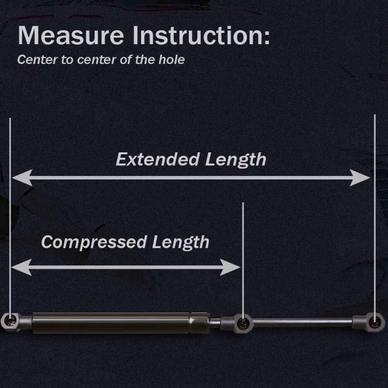 BOXI Pair 13" Universal Lift Support Gas Strut Shock Prop