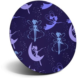 Destination Vinyl ltd Magnet for Refrigerator, Fridge - Cute Flying Fairies Purple for Office, Cabinet and Whiteboard, Magnetic Stickers, 14424