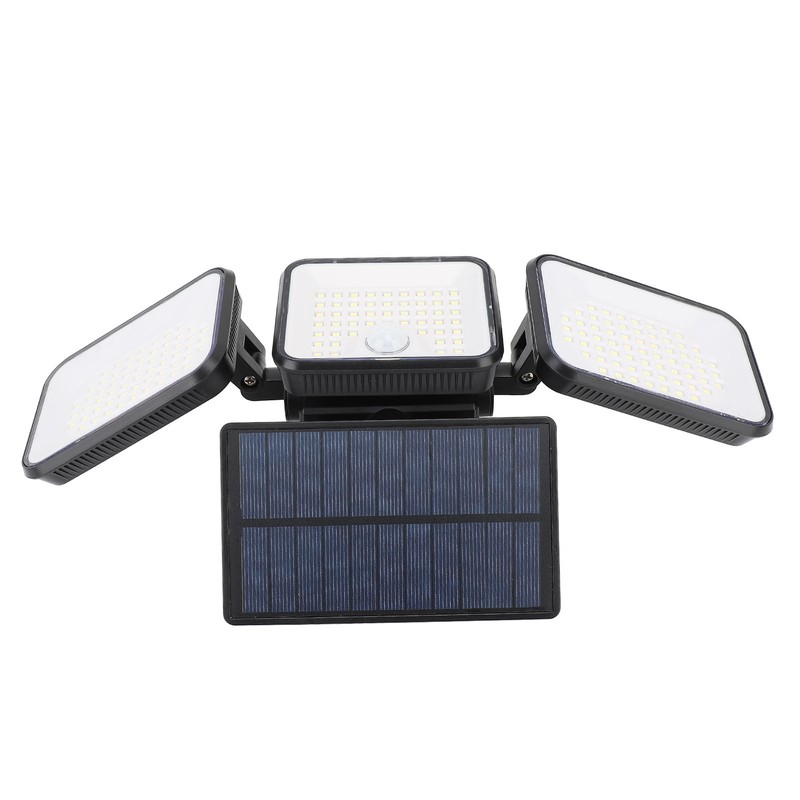 Solar Motion Sensing Light Rotating 3 Head IP65 Waterproof Decorative