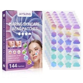 144Pcs Pimple Patches Hydrocolloid Spot Patches Absorbing Acne Patch Colourful Acne Dots Spot Stickers Acne Treatment Patch Zit Patch Hydrocolloid Patches for Spot Face Body Blemish Cover Skin Care
