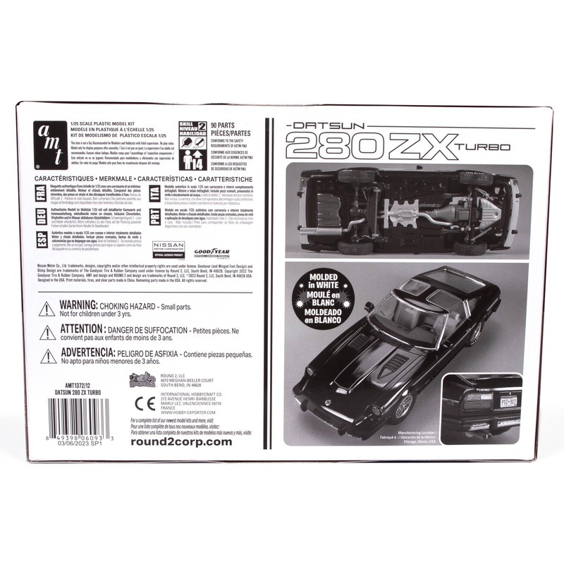 AMT 1/25 Datsun 280ZX Turbo T-Bar Roof Plastic Model AMT1372