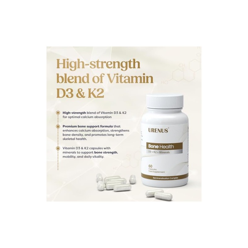 Vitamin D3 + K2 MK-7 with Calcium & Magnesium –