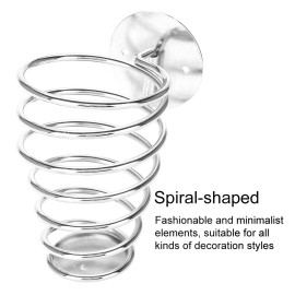Unbranded Stainless Steel SpiraL Shaped Hairdryer Support Holder Wall Mounted Hair UHUC