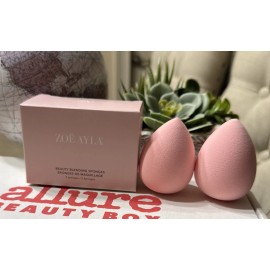 Zoe Ayla 2- Pack Beauty Blending Sponges Peach New In Box & Sealed S1