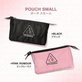3CE Pouch Small Black Cosmetic Pouch Cosmetic Case Travel Pouch