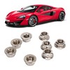 40pcs M10x1.25mm Hxagonal Flange Nuts Stainless Steel Rust Resistant Fine