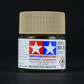 Tamiya Acrylic Mini 81778 XF-78 Wooden Deck Tan Matte Wooden Deck Tan / 타미야 도료 아크릴 미니 81778 XF-78 WOODEN DECK TAN 무광 우든 덱 탄