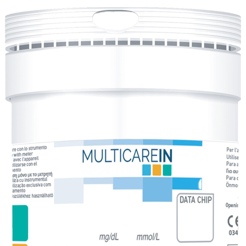 MultiCare In 24159 Strisce Colesterolo, Test Colesterolemia, per Lettore Multicare