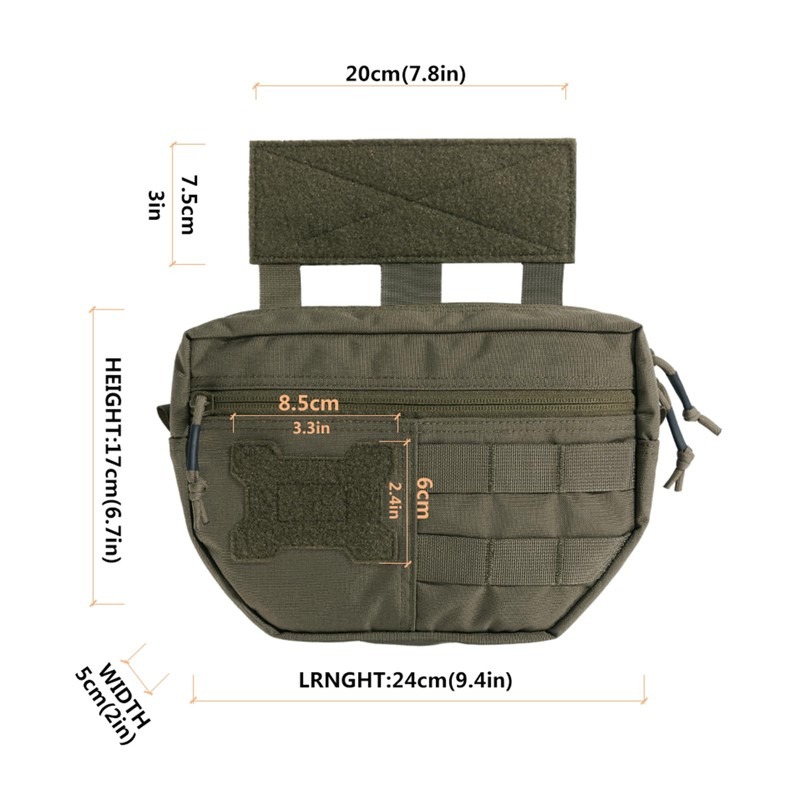 EXCELLENT ELITE SPANKER MOLLE Drop Dump Pouch Admin Pouch Tactical