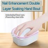 LIDOUK 2 Pieces Nail Soaking Bowl Nail Art Hand Soak