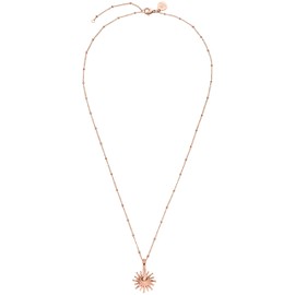 Purelei® Sun Necklace (Gold, Silver & Rose Gold) with Sun Pendant (40 cm Length), Stainless Steel