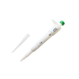 PSC 3800101 Polypropylene Fixed Volume Micropipette with Batch Calibration Certificate, 4.7" Length, 5 µL