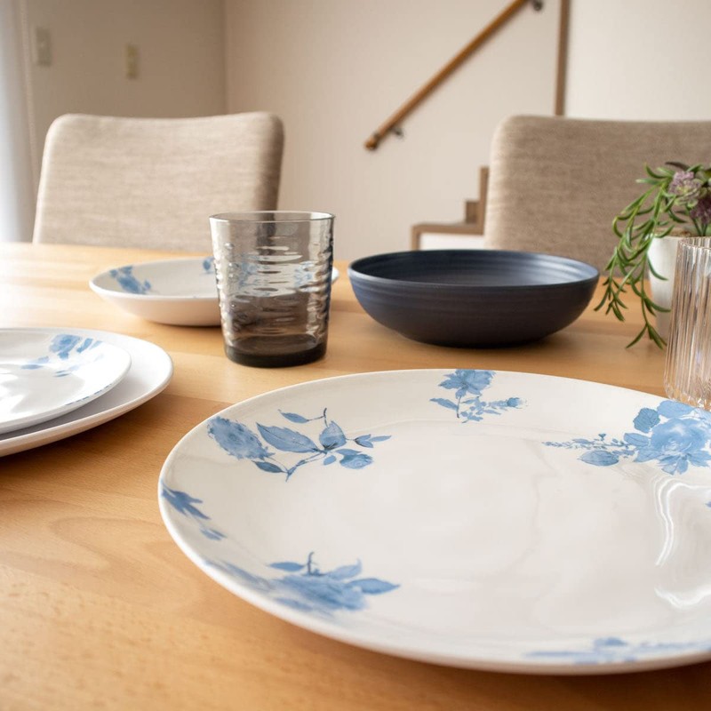 Tarhong DN23986170 Cottage Blue Floral Salad Plate, 8.3 inches (21