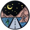Long Way Under Starry Night Explore Outdoor Patch Embroidered Badge