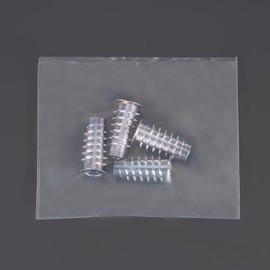 Esco M 0.2 x 0.6 inches (6 x 16 mm) Demon Eye Nut (R) (D Type/Trivalent White/4 Pieces) EA949ST-63
