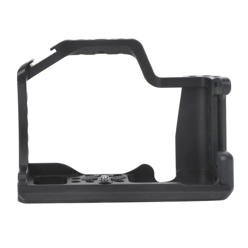 Black Aluminium Alloy Photography Shooting Vlog Camera Cage with Cold