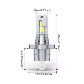 CHUSYYRAY Pair 5X7" 7x6" inch LED Headlights Hi/Lo Beam DRL For Nissan Hardbody D21 Pickup