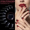 500 x False Nail Tips, Artificial Nails, Transparent Acrylic Fake