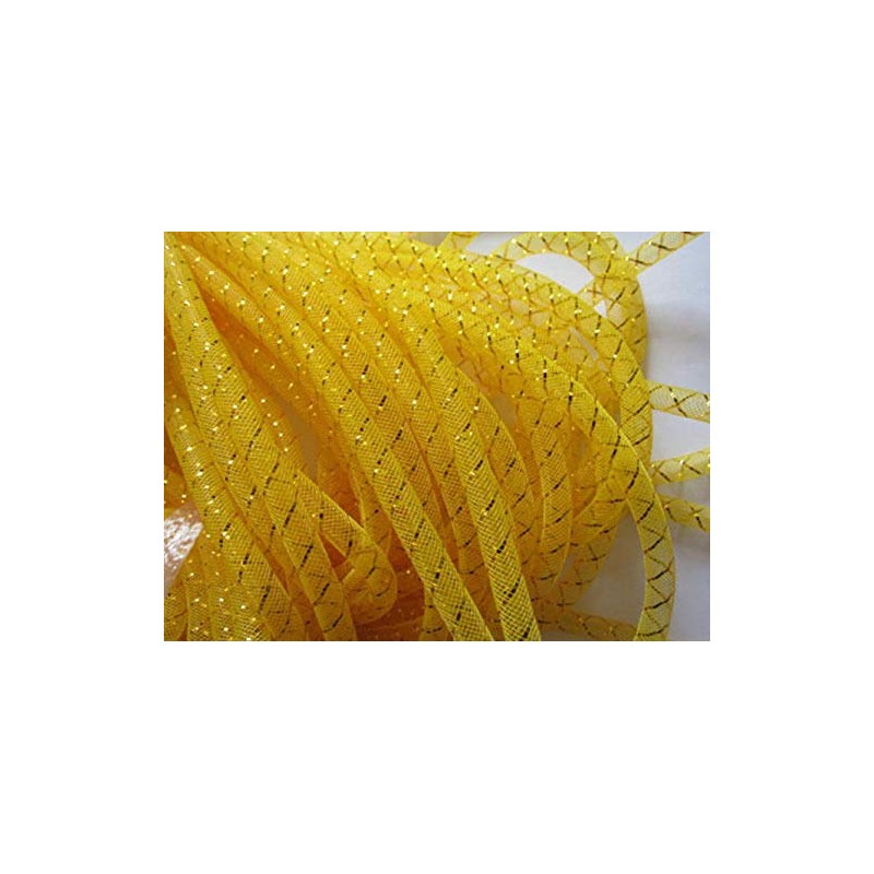 YYCRAFT One Roll 30 Yards Solid Mesh Tube Deco Flex