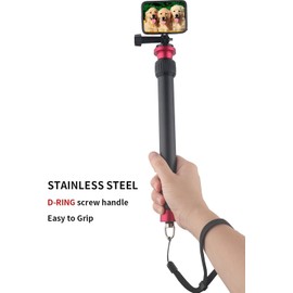 Correa de muñeca para cámara con tornillo de 1/4-20 para Insta360 X5 X4, X3, Selfie Sticks, pulsera para DJI Osmo Pocket 3 (2 piezas), Negro -, Small