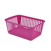 Whitefurze Handy Basket, Plastic, Hot Pink, 37 cm
