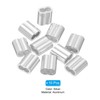 uxcell 5/32" 4mm Aluminum Crimping Loop Sleeve Double Ferrule for